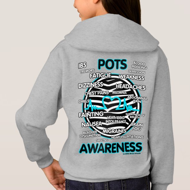 POTS Symptoms Hoodie (Back)