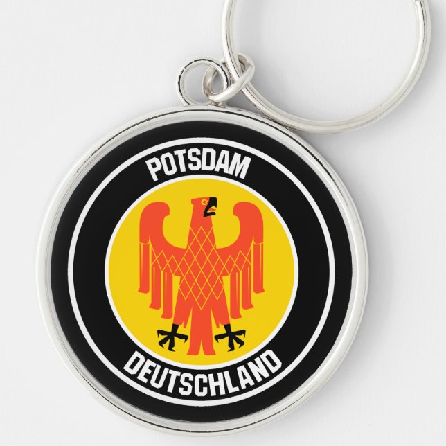 Potsdam Round Emblem Keychain (Front)