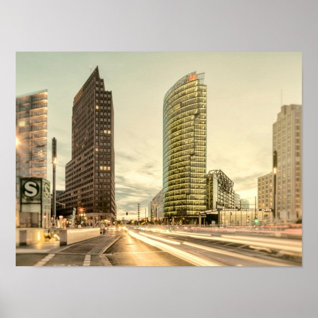 Potsdamer Platz in Berlin, Germany Poster (Front)