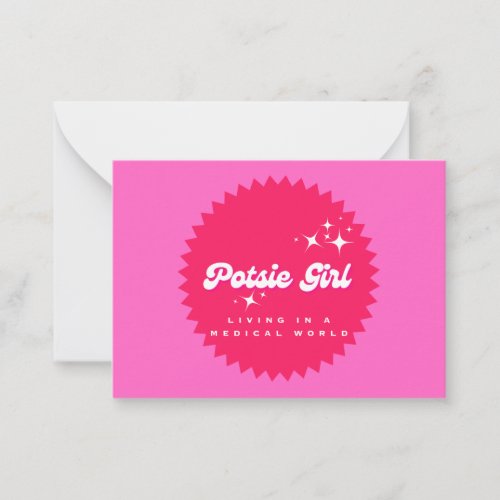 Potsie Girl  Note Card