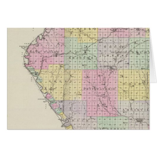 Pottawatomie County, Kansas 2 Cards (Front Horizontal)