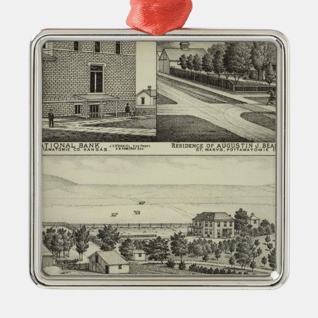 Pottawatomie, Kansas Metal Ornament (Front)