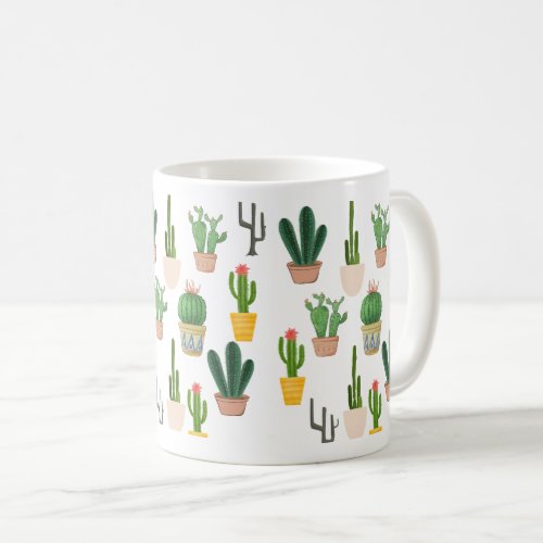 Potted Cacti Coffee Mug