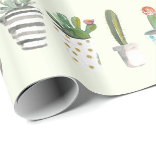 Potted Cacti Wrapping Paper