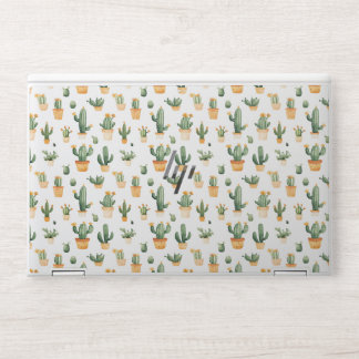 Potted Cactus on White HP Laptop Skin