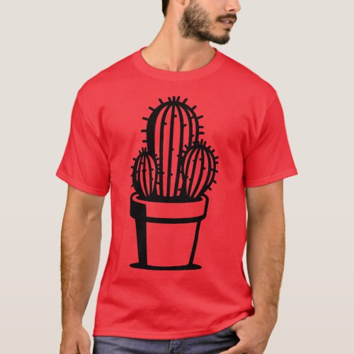 Potted Cactus T_Shirt