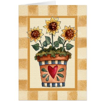 Potted Flowers by Zazzlemm_Cards at Zazzle
