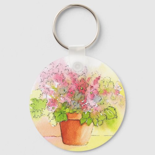 Potted Flowers Keychain