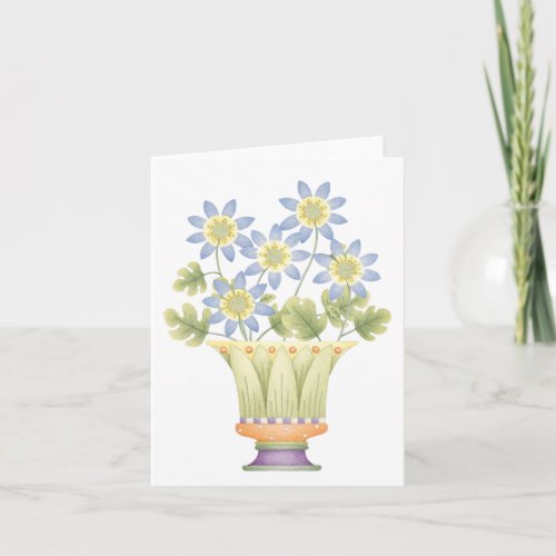 Potted Flowers _ Note Card