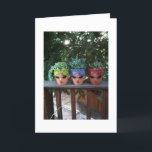POTTED FRIENDS HANGING OUT-TRIPLET'S BIRTHDAY CARD<br><div class="desc">THESE POTTED FRIENDS HANGING OUT TO SAY HAPPY BIRTHDAY TO YOUR ADULT FRIEND OR FAMILY MEMBER WHO IS A "TRIPLET"</div>