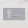 Potted House Plant Home Staging Grey Business Card