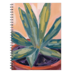Potted Houseplant Modern Botanic Green Watercolor Notebook