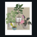 Potted Houseplants Poster<br><div class="desc">Potted houseplants.</div>