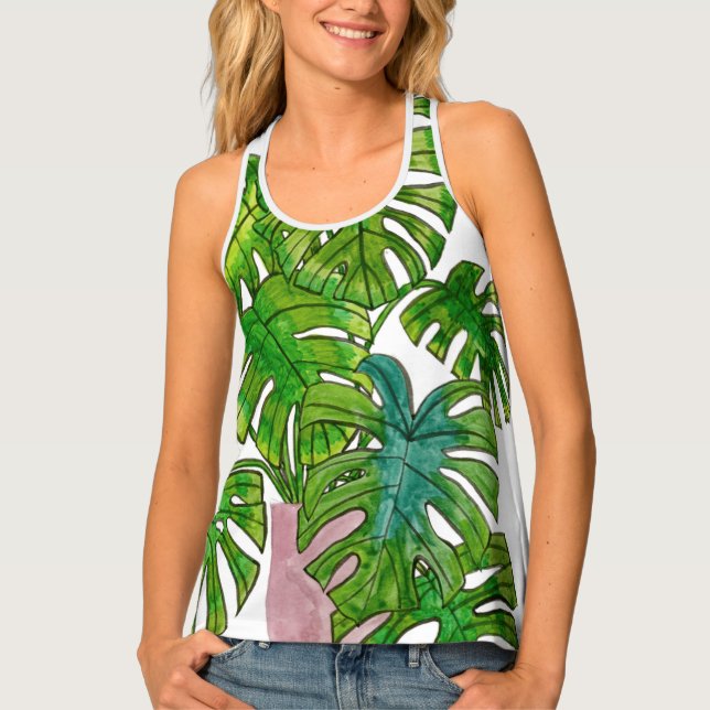 Potted Jungle I Tank Top (Front)