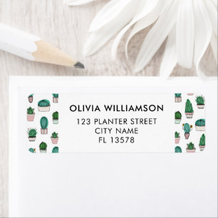 Potted Plant Cacti Label