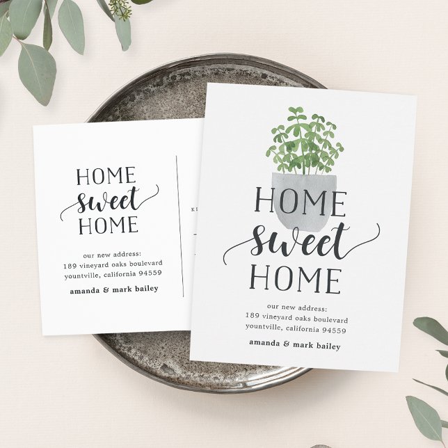 Potted Plant | Moving Announcement Postcard (Creator Uploaded)