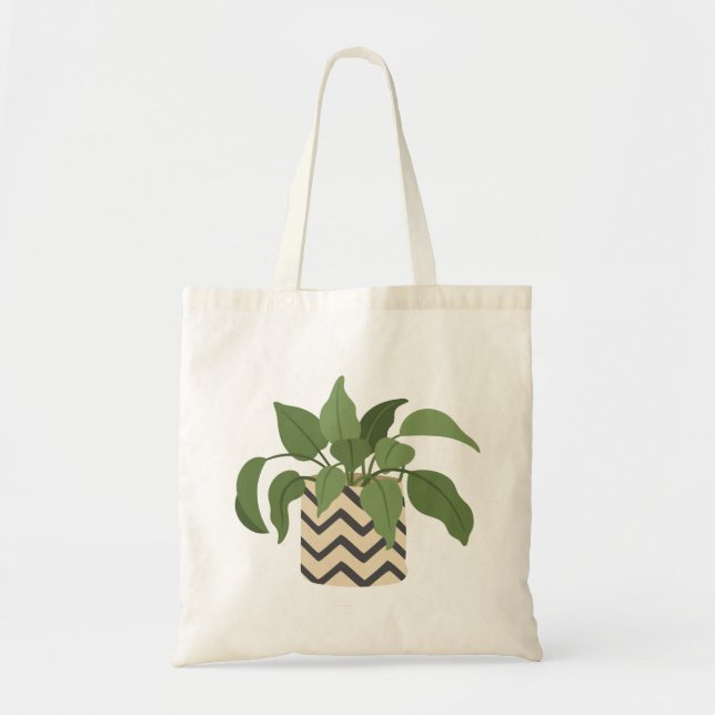 Potted Plant Tote Bag (Front)