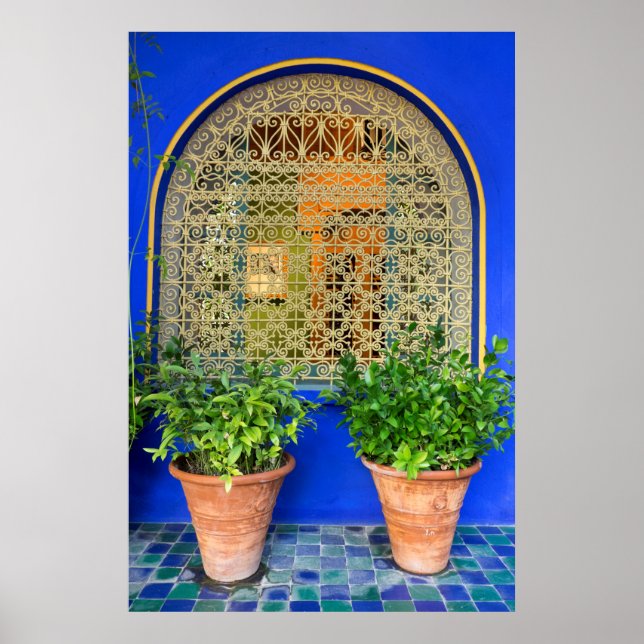 Potted Plants At Garden Poster (Front)