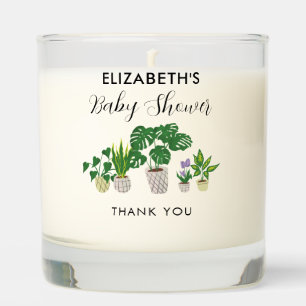 Potted Plants Baby Shower Bloom Greenery Botanical Scented Candle