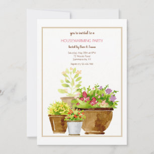 Potted Plants Invitation