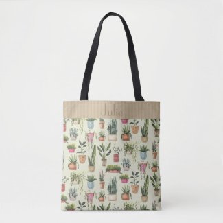 Potted Plants Jamboree  Personalized Tote