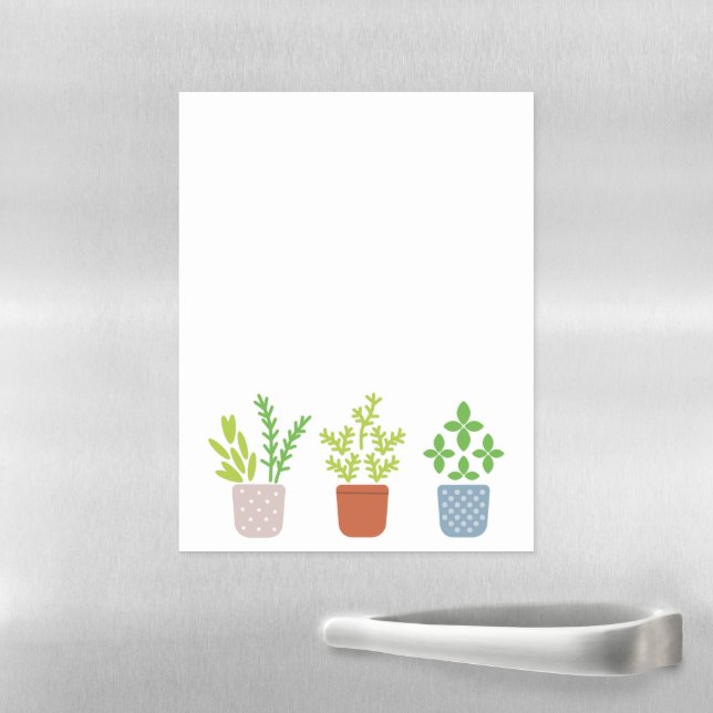 Potted Plants Magnetic Dry Erase Sheet (In Situ)