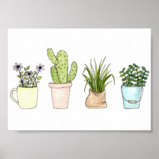 "Potted Plants" Print