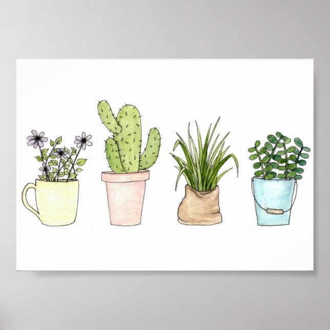 "Potted Plants" Print (Front)
