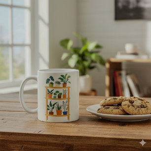 Potted Plants Shelf Coffee Mug