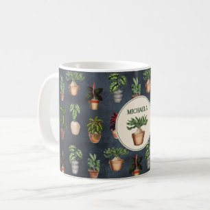 Potted Plants Terracotta Pots Rustic Coffee Mug