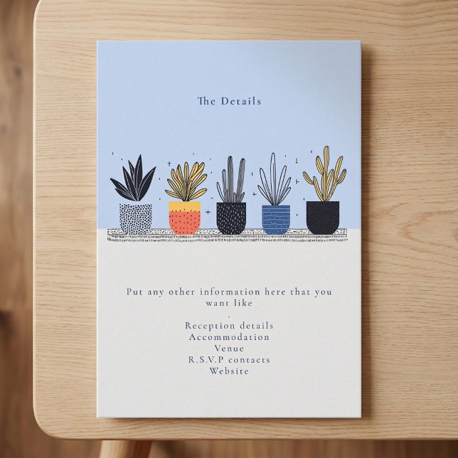 Potted plants The Details Enclosure Card (Potted plants The Details Enclosure Card.)