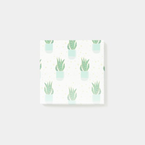 Potted Sansevieria Snake Plant Print Post_it Notes