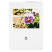 Potted Spring Pansies Cards (Back)