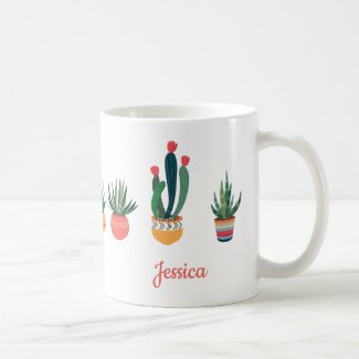 Potted Succulents Mug