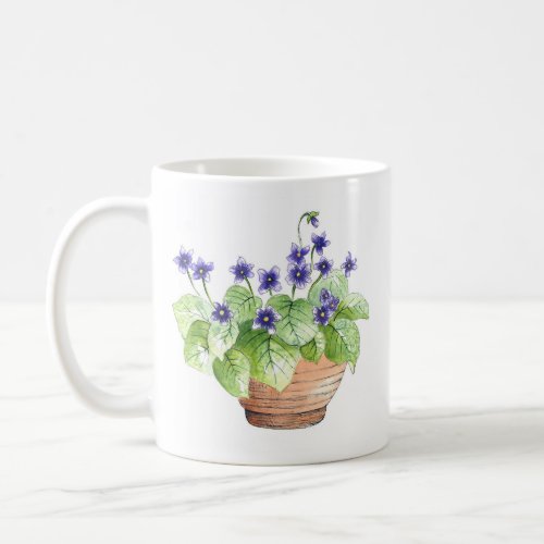 Potted Violets Coffee Mug