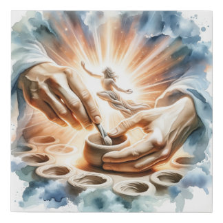 Potter and Clay Christian Art Canvas Print