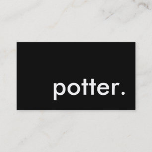 potter. business card
