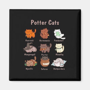Potter Cats For Cat Lovers Magnet