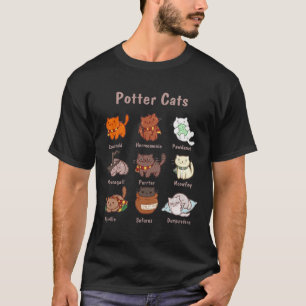 Potter Cats For Cat Lovers  T-Shirt