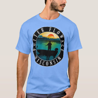 Potter Flowage Wisconsin Fishing T-Shirt