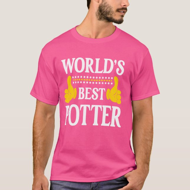 Potter Surname Team Family Last Name World's Best  T-Shirt (Front)