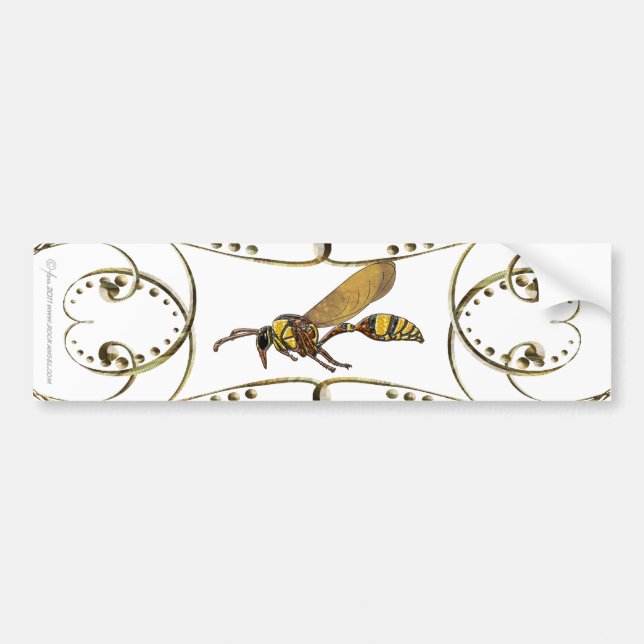 Potter Wasp Bumper Sticker (Front)