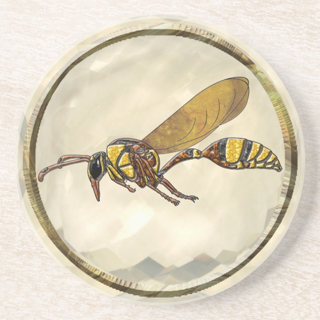 Potter Wasp Drink Coaster (Front)