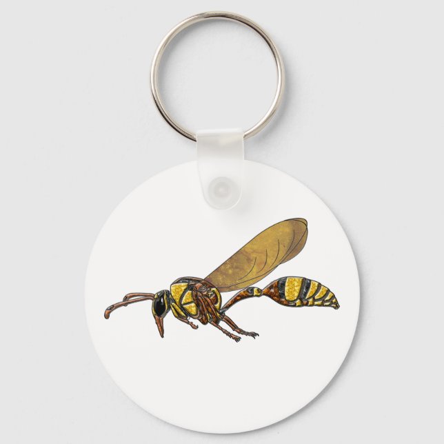 Potter Wasp Keychain (Front)