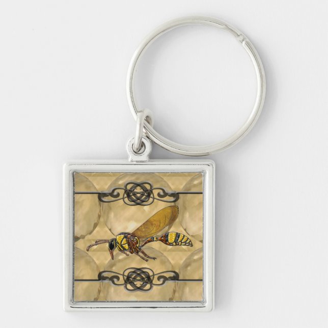 Potter Wasp Keychain (Front)