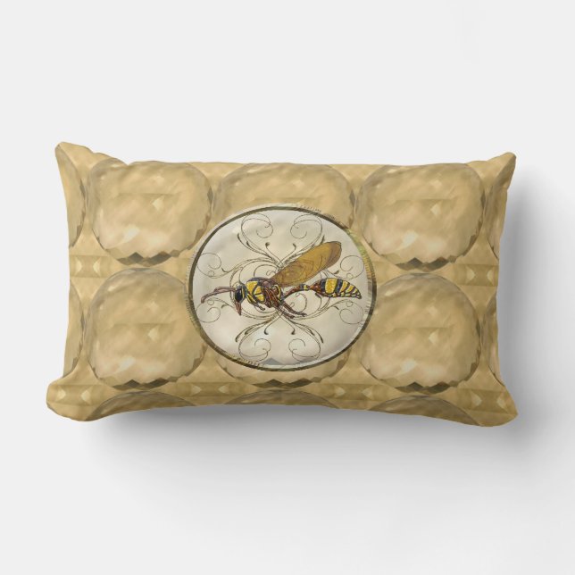 Potter Wasp Lumbar Pillow (Front)
