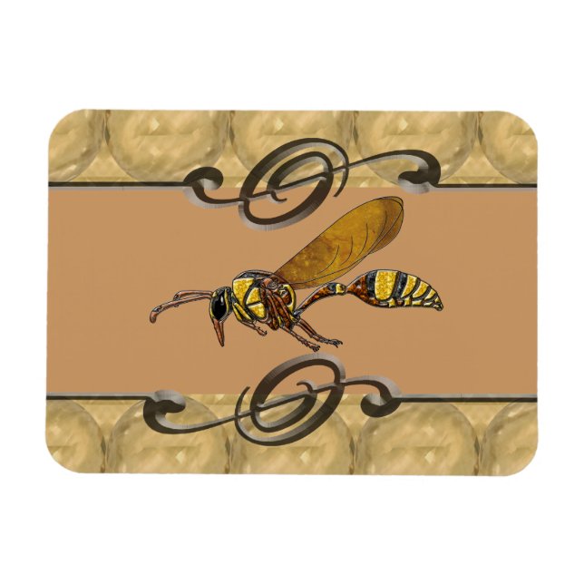 Potter Wasp Magnet (Horizontal)