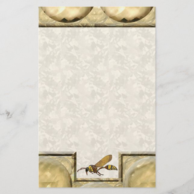 Potter Wasp Tan Stationery (Front)