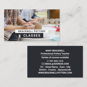 Potter Wheels, Pottery Classes, Potters Business Card