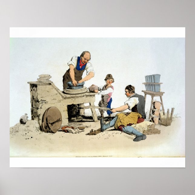 Potters, from 'Costume of Great Britain', publishe Poster (Front)